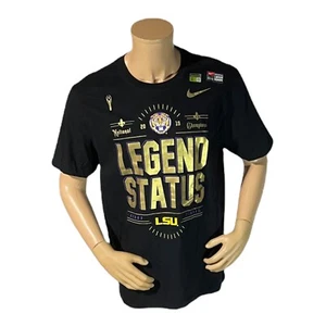 Nike LSU Tigers LEGEND STATUS National Champions Locker Room shirt men NCAA Sz L - Picture 1 of 4