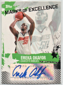 2006-07 Topps Marks of Excellence Emeka Okafor D Autograph #EO CHARLOTTE BOBCATS