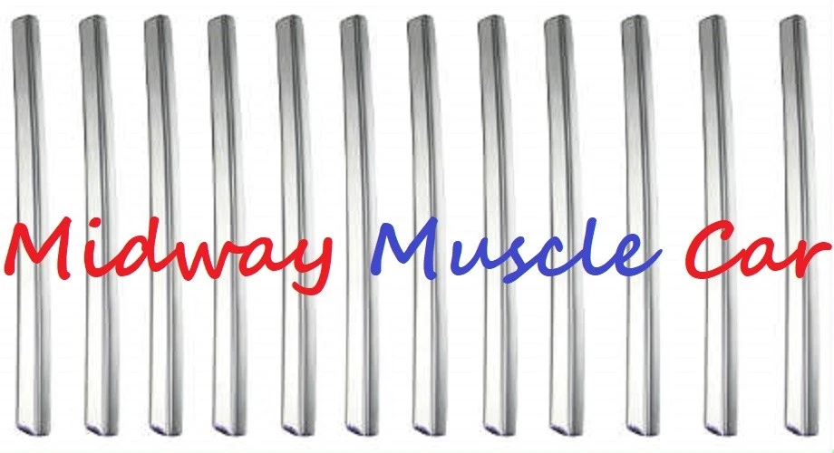 Juego de 12 persianas panel cromo 1/4 piezas 1967 1968 67 68 Pontiac Firebird Foto 1 de 1