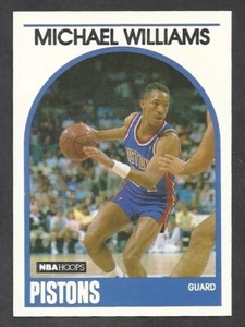 1989-90 NBA HOOPS #224 - MICHEAL WILLIAMS DETROIT PISTONS RC (MISPRINT MICHAEL) - Picture 1 of 2
