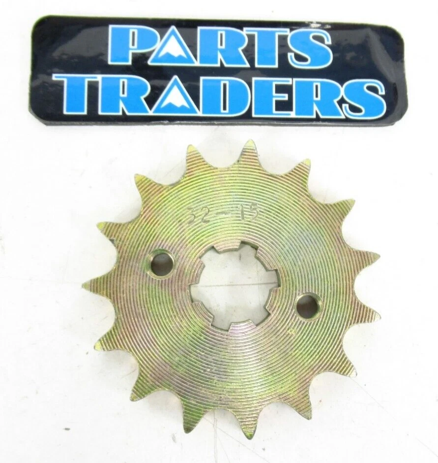Roda dentada dianteira PBI 15T Yamaha YZ80 XT200 XT225 Suzuki RM80 RV90 Honda CT110 - Imagem 1 de 2