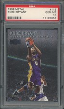 1999-00 Fleer Skybox Metal Kobe Bryant 115 White Glove PSA 10 RARE