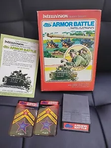 Intellivision Armor Battle Video Game #1121- Vintage- Complete Mattel Electronic - Picture 1 of 10
