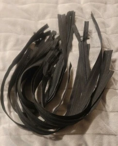 10 pcs. 19" YKK #5 Medium Weight Molded Plastic Separating Jacket Black Zippers - Picture 1 of 8