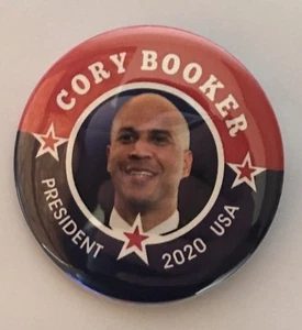 Presidential Hopeful Cory Booker Campaign Button (BOOKER-706) - Picture 1 of 2