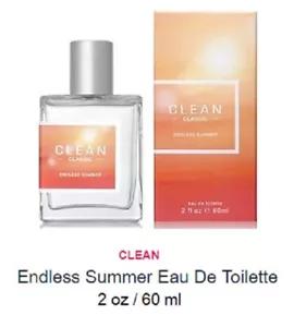 Clean Endless Summer 2 oz / 60 ml Eau De Toilette EDT Spray, NEW, SEALED - Picture 1 of 5