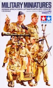 SET EQUIPAGGIO DI ARTIGLIERIA ARTIGLIERIA CORPO AFRICANO TEDESCO SECONDA GUERRA MONDIALE #35343 1/35 TAMIYA - Foto 1 di 2