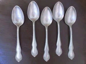Cubiertos antiguos de Alaska 5 cucharas de té - Imagen 1 de 4