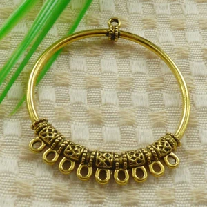 30 Pcs Conectores de aretes chapados en oro antiguo 55x47MM S4633 DIY Joyería - Imagen 1 de 4