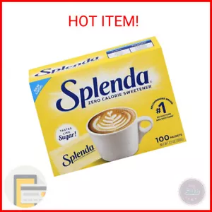 SPLENDA No Calorie Sweetener, Single-Serve Packets (100 Count), 3.5 Ounce - Picture 1 of 2
