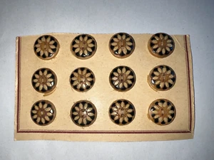 12 anciens boutons Maurice Brière Paris peints main diamètre 1.8 cm N° 6 - Picture 1 of 3