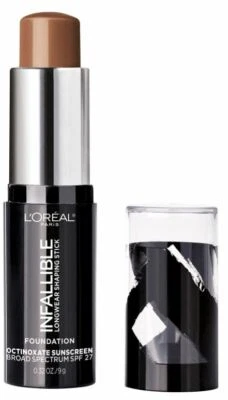 L'Oreal Paris Makeup Infallible Longwear Shaping Stick Foundation, 411 Chestnut - Image 1 of 4