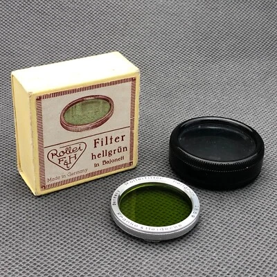 Rollei F&H  Rolleifilter - Hellgrun  Bay I TLR Filter For Rolleiflex, Rolleicord - Image 1 of 4