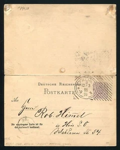 DEUTSCHLAND HOSTERMASCHINE POSTMARK BERLIN BRIEFPAPIER GANZSACHEN - Bild 1 von 2