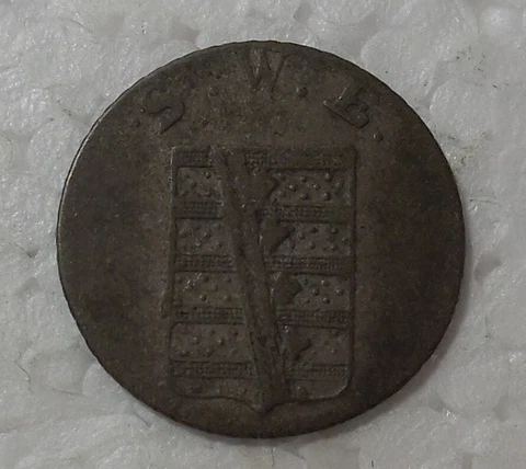 1821 SAXE WEIMAR EISENACH GERMAN STATE 1/24 THALER SILVER COIN Cover