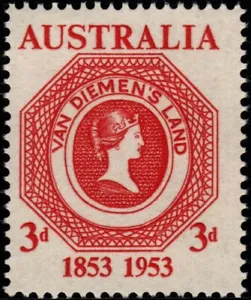 Australia 1953 Tasmania First Stamp Centenary (1) Unhinged Mint SG 271 - Picture 1 of 1
