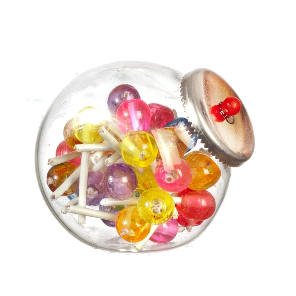 Tarro de piruletas de CHRYSNBON miniatura para casa de muñecas escala 1:12 ENVÍO DE EE. UU. Foto 1 de 1