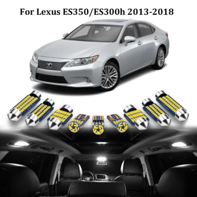 14x White LED Interior Light Package Kit for Lexus ES350 ES300h 2013-2018 - Image 1 of 4