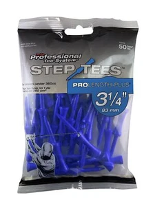 Two Piece Step Tee 50 Count 3-1/4 inch Blue - Picture 1 of 9