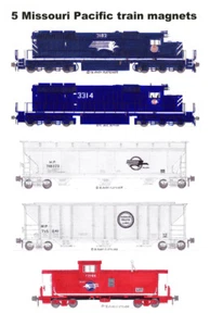 5 imanes Missouri Pacific Grain Train de Andy Fletcher - Imagen 1 de 1