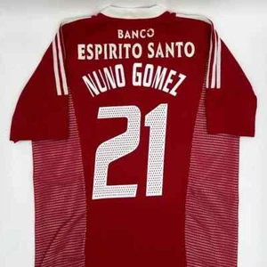 Nuno Gomez #21 SL Benfica 2002/2003 Home ORIGINAL Adidas Soccer Jersey (L) - Picture 1 of 13