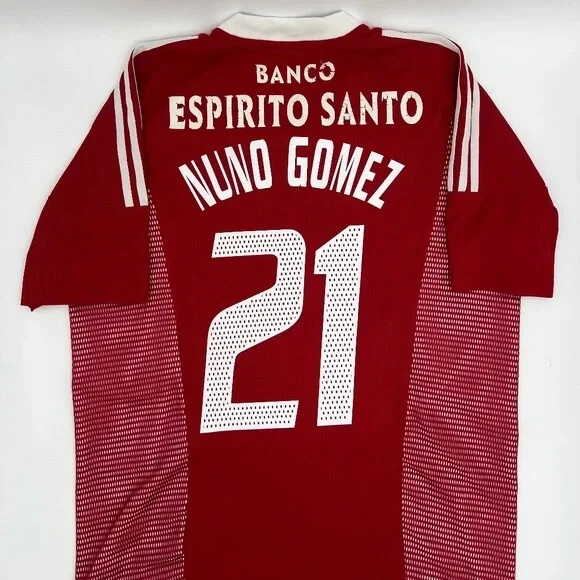 Nuno Gomez #21 SL Benfica 2002/2003 Home ORIGINAL Adidas Soccer Jersey (L) - Image 1 of 4