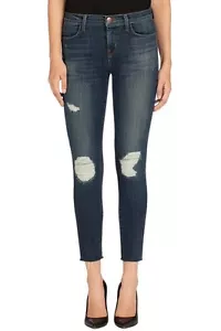 Nuevo con etiquetas Marca J 8226 Pantalones de mezclilla ajustados recortados en problemas Venta al por menor $238 - Imagen 1 de 3