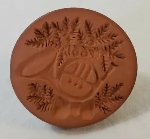 Rycraft Terra Cotta Corno Francese Pini Natale Biscotti Burro Pressa Timbro 1994 - Foto 1 di 6