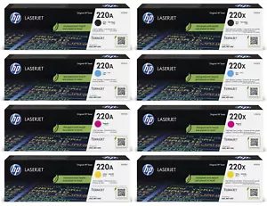 Original HP 220A HP 220X Toner Kartusche Color LaserJet Pro 4202 4302 4302 4303 - Bild 1 von 21