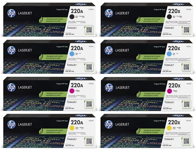 Original HP 220A HP 220X Toner Kartusche Color LaserJet Pro 4202 4302 4302 4303 - Bild 1 von 4