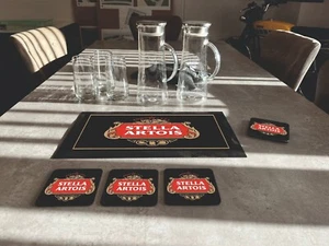Stella Artois Lager Beer Breweriana Bar Mat and Coaster Bundle - Picture 1 of 1
