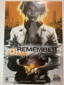 Póster firmado exclusivo de Capcom Remember Me 30 aniversario E3 2012 raro - Imagen 1 de 1