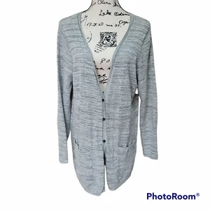 G.H. Bass & Co. Gray Long-Sleeve Button-Down Cardigan - Picture 1 of 11