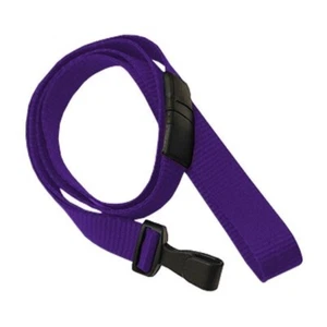 Lanyard flach 10 mm Kunststoffhaken Break-Away lila - 100 Stück | Schlüsselband - Bild 1 von 1