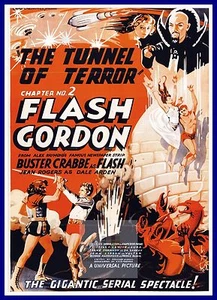 Flash Gordon Tunnel Of Terror Movie Poster A1 A2 A3 - Picture 1 of 1