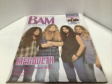 1992 Vintage BAM Bay Area Music Magazine MEGADEATH #392 Heavy Metal (1 Copy) MNT