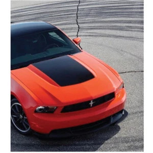 2010-2012 Ford Mustang Boss Hood Stripe Graphics Vinyl Decals Perfect Fit-2011 - Picture 1 of 2