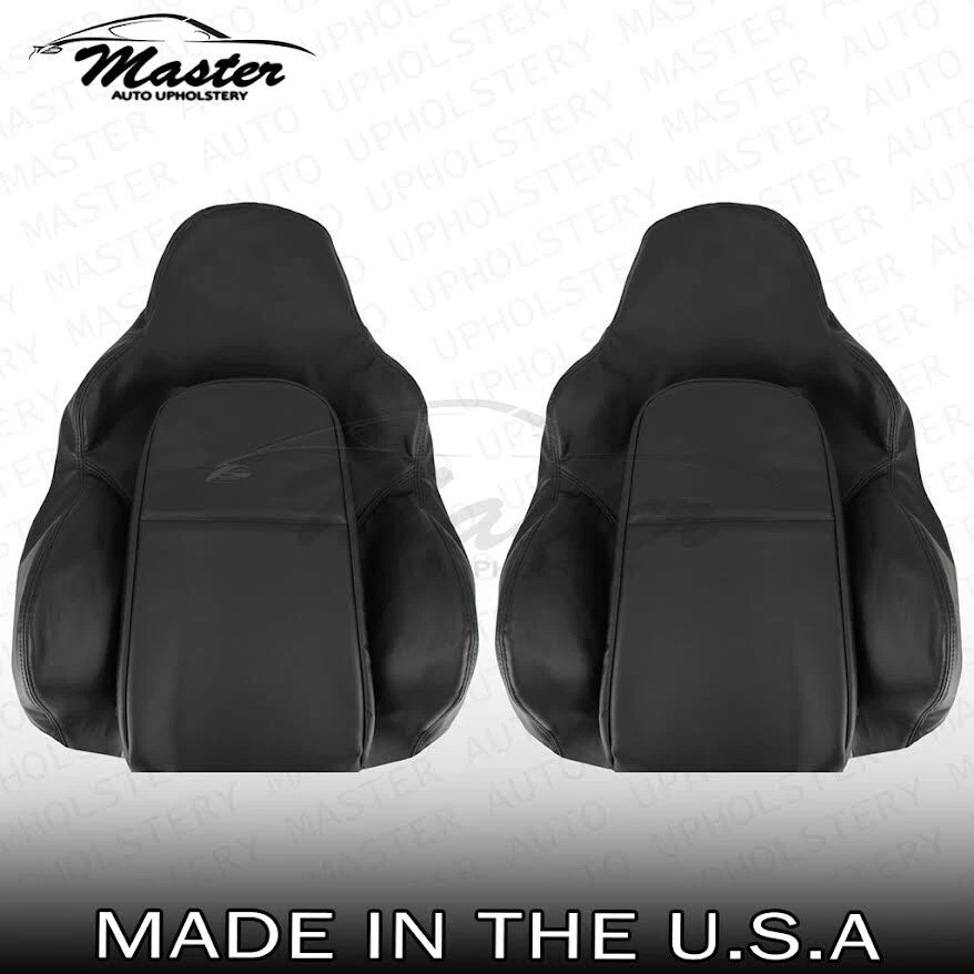 Fundas de asiento de vinilo negras techo delantero Volkswagen R32 2003 2004 de repuesto Foto 1 de 1