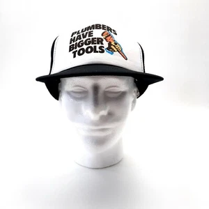 Plumbers Have Bigger Tools Vintage look Mesh Snapback Funny Dad Hat - Picture 1 of 11