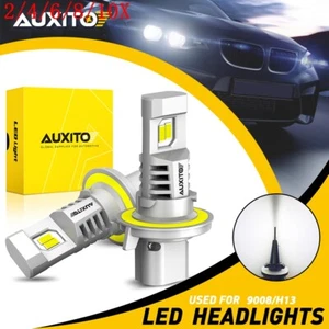 Headlight High Low Beam Fanless LED Bulb H13 9008 Super Bright 6500K COMBO 2/4X - Picture 1 of 18
