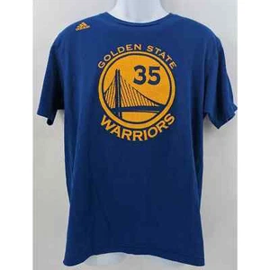 Adidas Large The Go To Tee Golden State Warriors Kevin Durant Blue Gold T Shirt - Picture 1 of 7