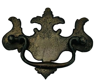 LOTE (9) Manija de cajón oscilante Chippendale Batwing antiguo vintage tirar salvamento Foto 1 de 4