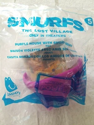 McDonalds Happy Meal Smurfs Purple House Toy Number 5 From 2017 - Image 1 of 2