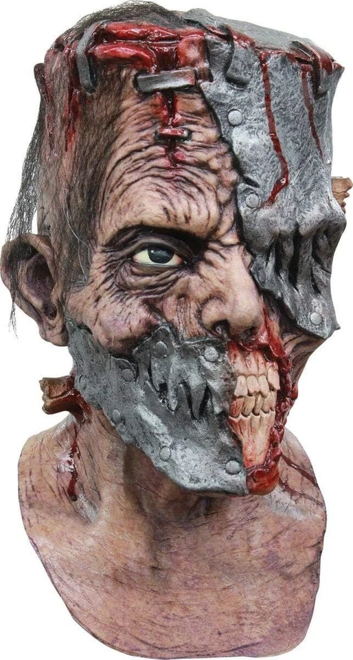 Metalstein Mask Frankenstein Fancy Dress Up Halloween Adult Costume Accessory - Image 1 of 1