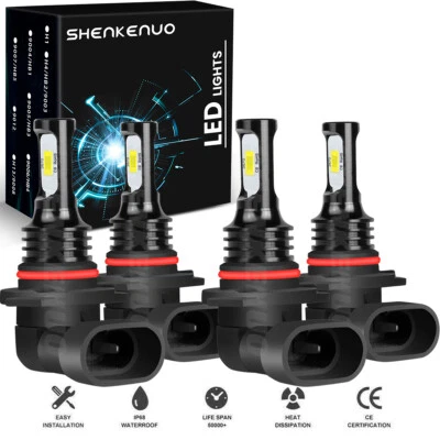 Faros LED de haz alto bajo 9005+9006 para Oldsmobile Alero Sedán 1999-2004 Foto 1 de 4