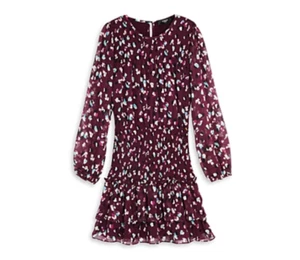 Vestido Aqua moteado calado ciruela talla múltiple L para niñas - Imagen 1 de 1