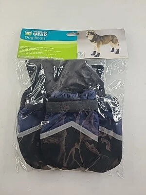 New Guardian Gear All Weather Fleece Lined Dog Boots XL Blue Winter Shoes Grip - Image 1 of 3