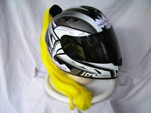 CASCO PONYTAIL... MOTOCICLETA AMARILLA, PATÍN, BATEO - Imagen 1 de 1
