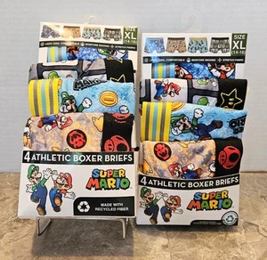 Juego de 2 calzoncillos boxer/ropa interior deportivos Super Mario para niños talla XL (14-16) - Imagen 1 de 3