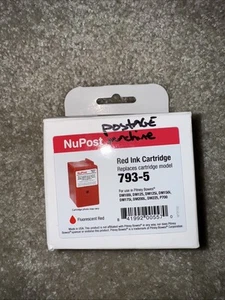 NuPost pour Pitney Bowes 793-5 Compteur d'affranchissement Compatible Encre Rouge 793-5 NEUF - Photo 1/2
